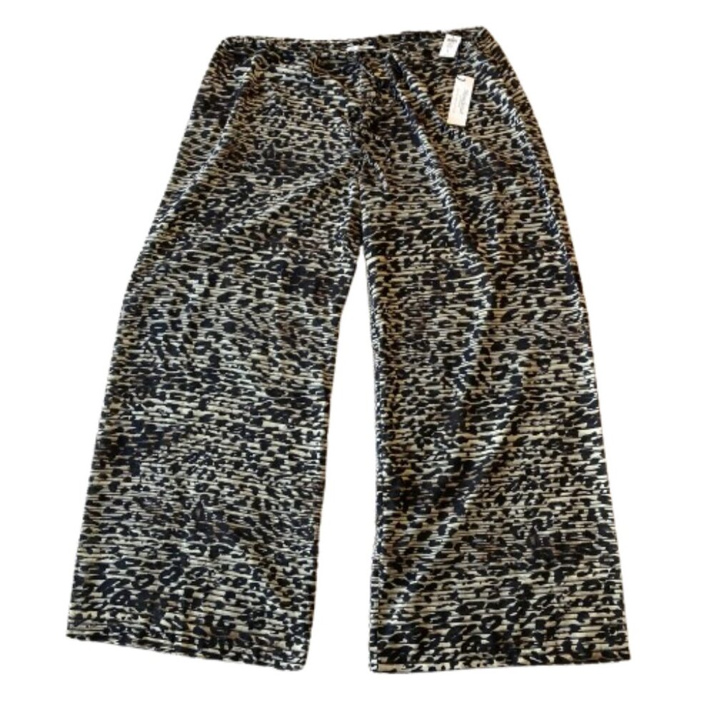 Miraclesuit Purrfection Pants Swim Coverup Womens Large L Cheeta Print NWT